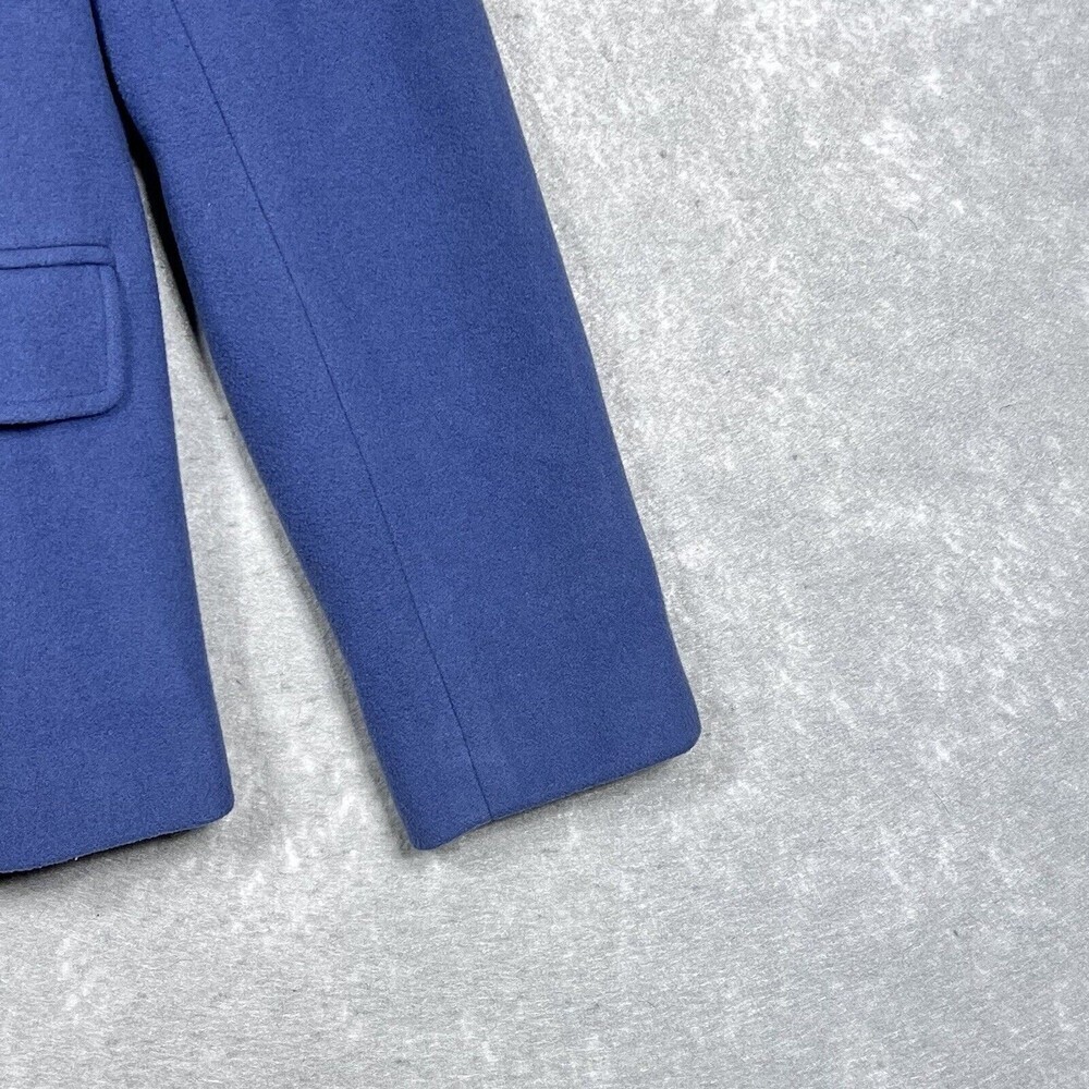 Ann Taylor Jacket Womens 8 Blue Three Button Cashmere And Wool Blended Blazer - Picture 5 of 10